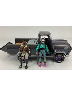 Epic Games Fortnite Battle Royale The Bear Truck Vehicle Light Up w Figures Lot